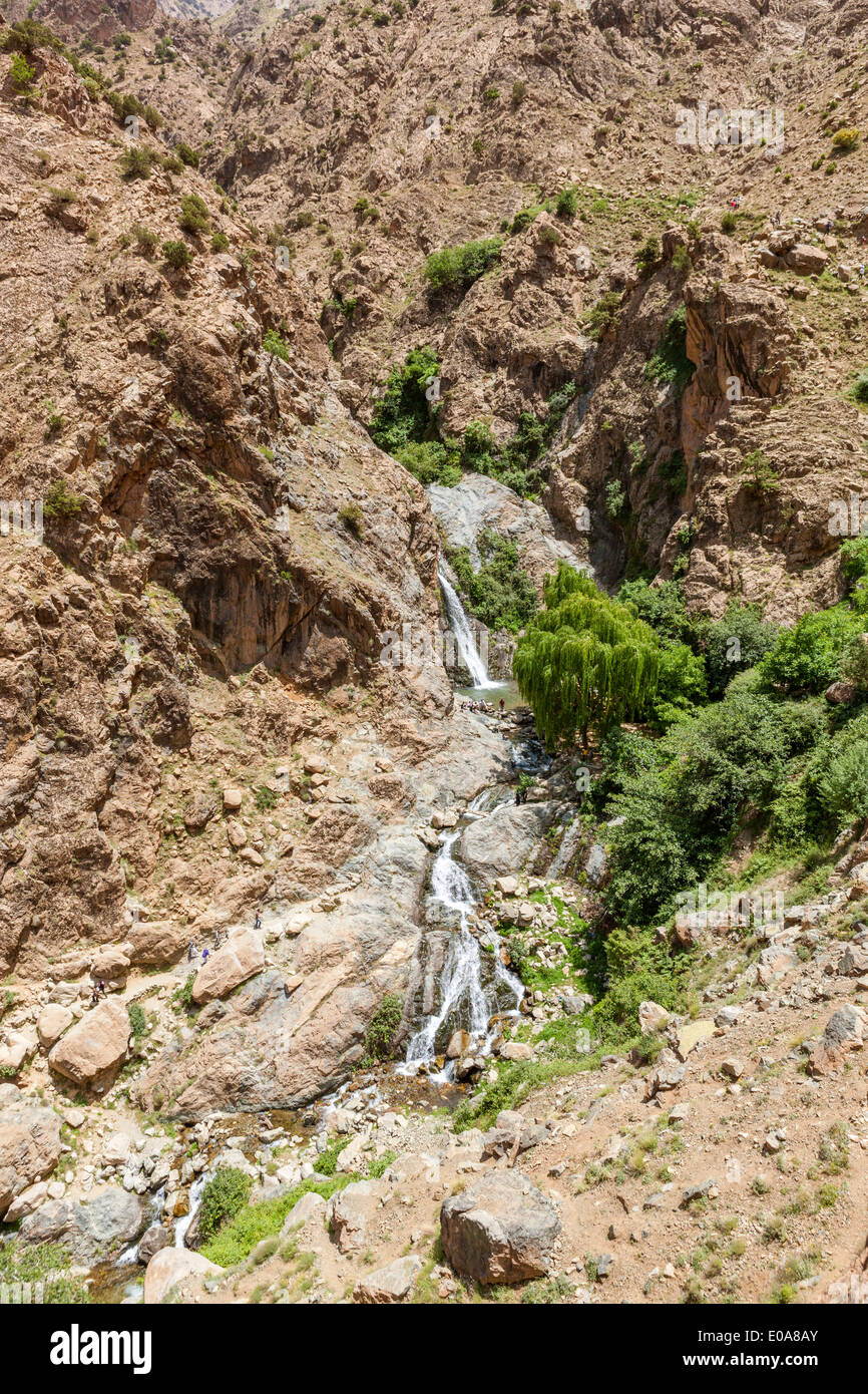 Atlas-Gebirge, Setti Fatma in der Nähe von Marrakesch, Marokko, Nordafrika Stockfoto