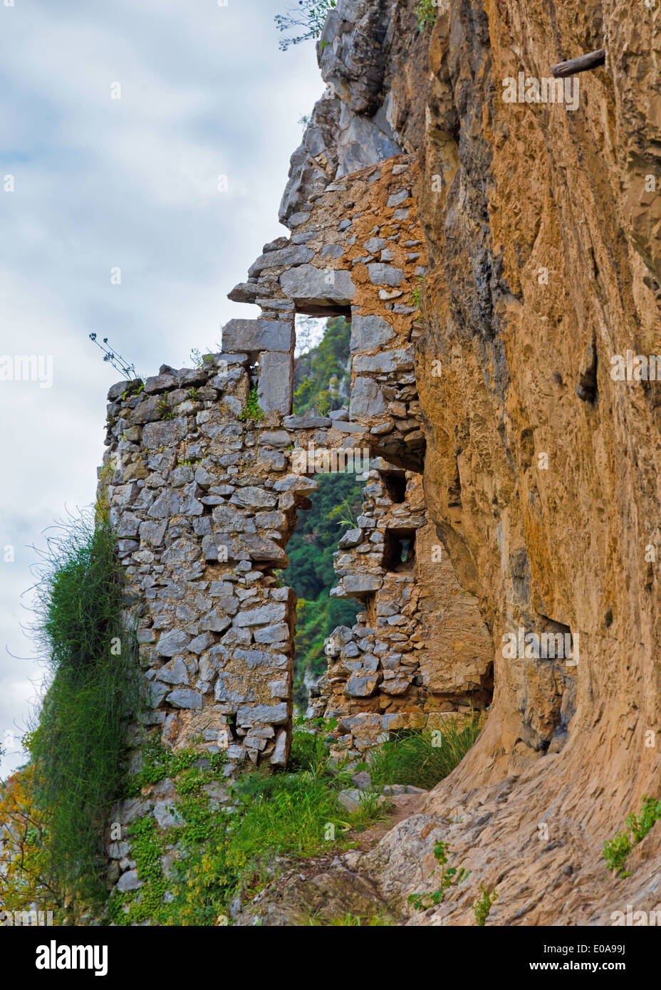 Ruinen der alten Filosofou-Kloster in der Nähe von Stemnitsa in Griechenland Stockfoto