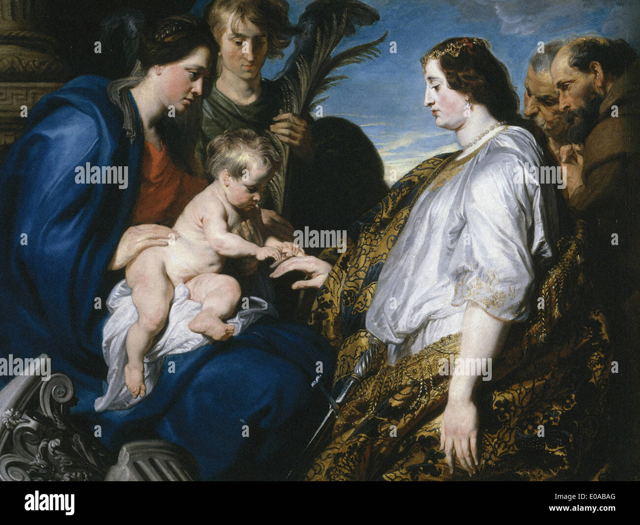 Anton van Dyck die mystischen Verlobung der Heiligen Katharina Stockfoto