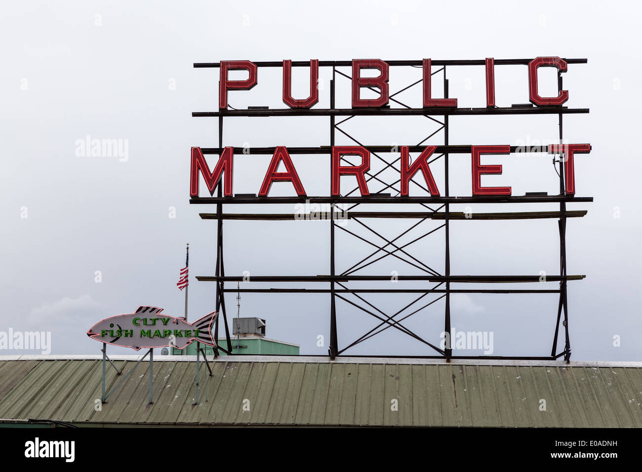 Pike Place Market in Seattle, Washington Stockfoto