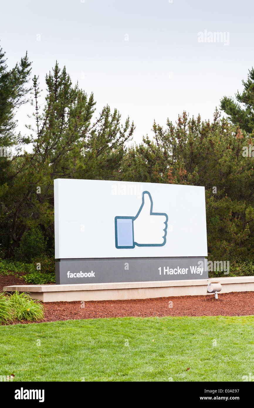Facebook-zentrale Stockfoto
