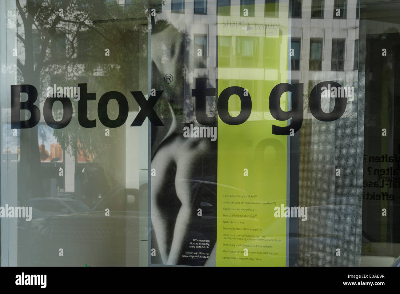 Botox to Go, Beauty-Salon, Berlin, City West, Deutschland Stockfoto