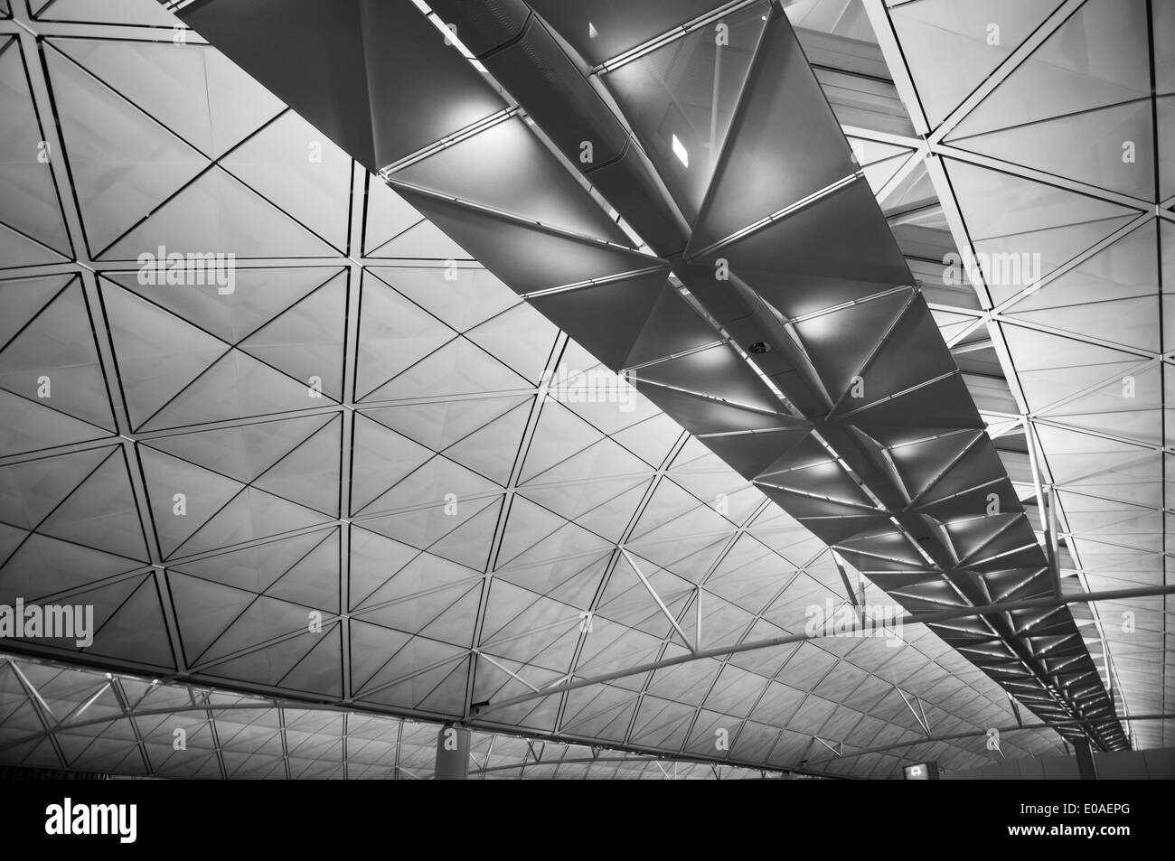 Decken, Hong Kong International Airport, Insel Chek Lap Kok, China Stockfoto