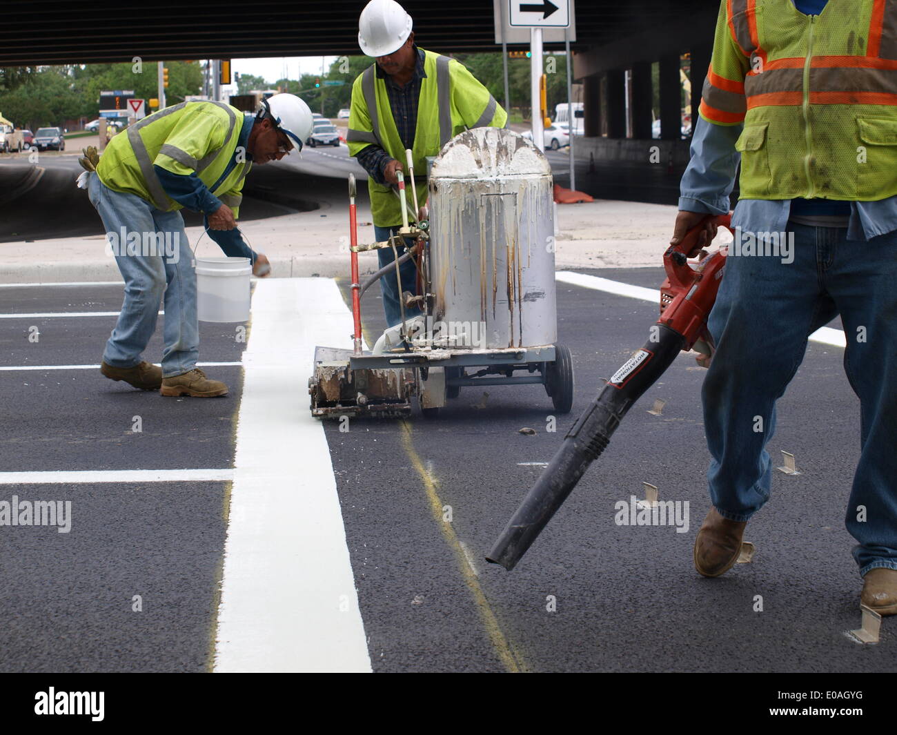 Dallas, 05.07.2014. LBJ635 Express, eine 11-Meilen Upgrade zwischen I35E und uns 75 Central Expressway Projektbeginn zu frühen Abschluss siehe © Dallaspaparazzo/Alamy Live-Nachrichten Stockfoto