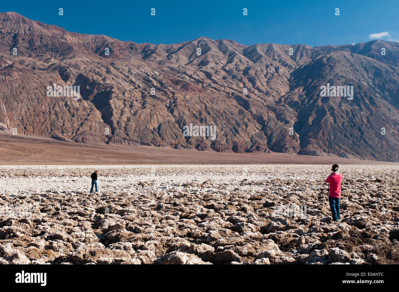 Des Teufels Golfplatz, Badwater Basin, Death Valley NP, Kalifornien, USA. Stockfoto