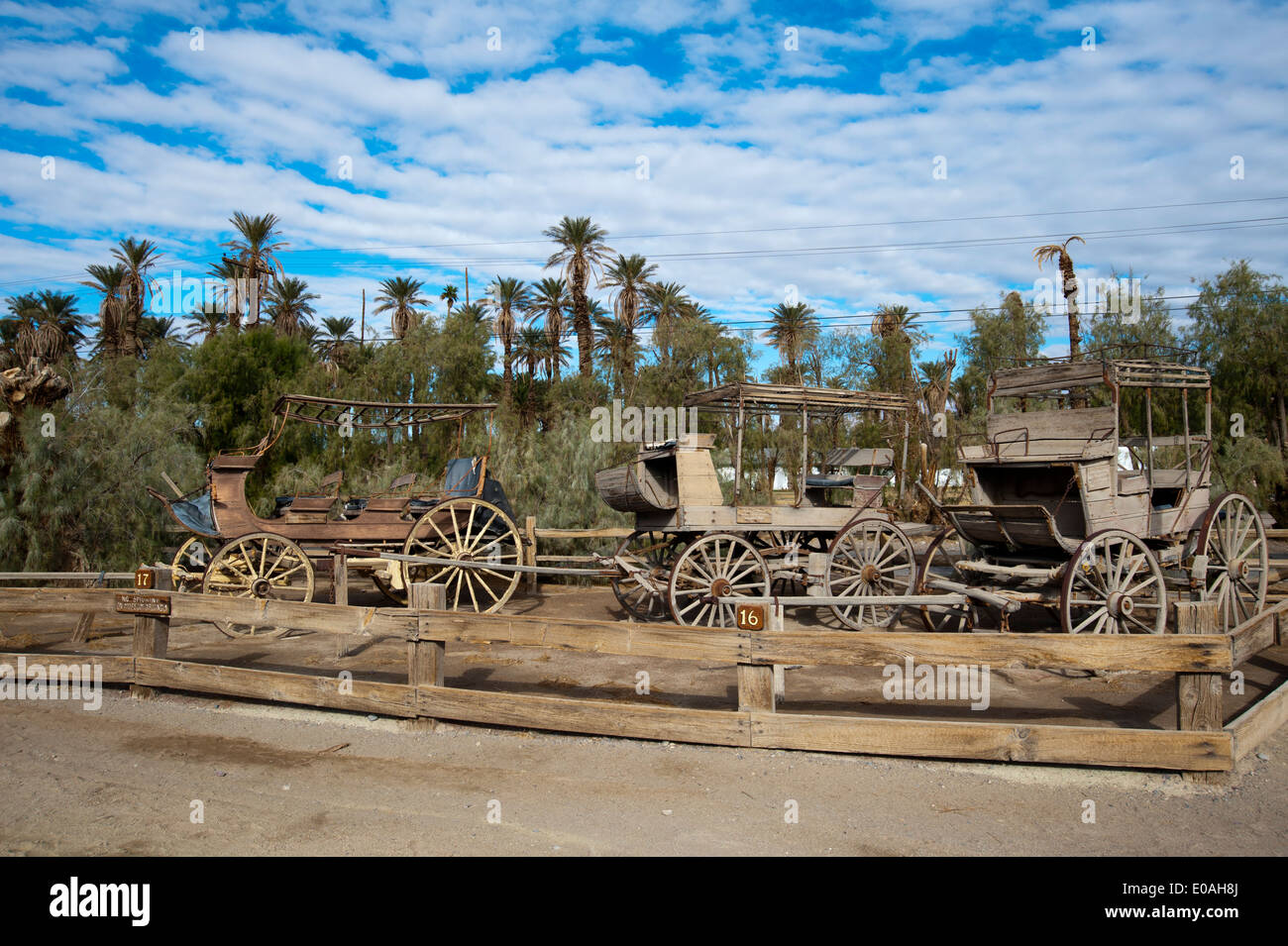 Borax Museum, Furnace Creek, Death Valley NP, Kalifornien, USA. Stockfoto