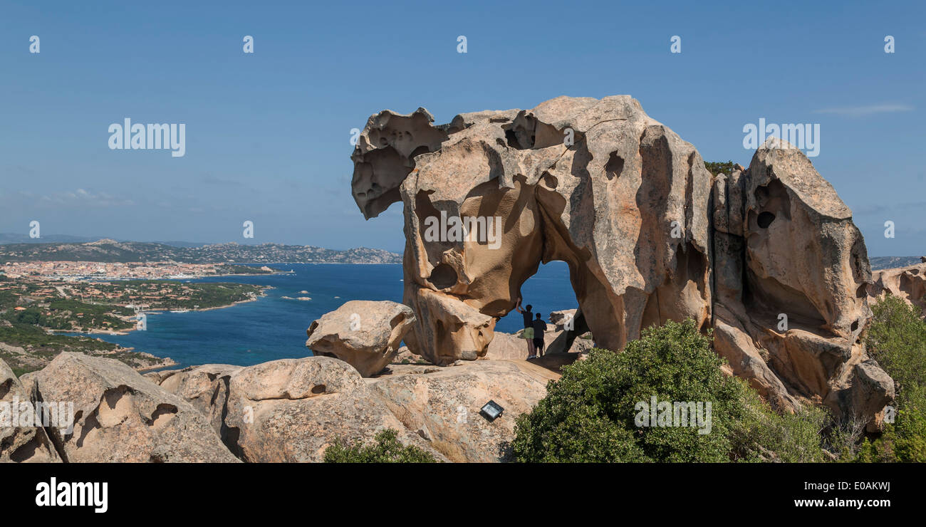 Italien-Sardinien-Boccia Dell Elefante Elephant rock Stockfoto