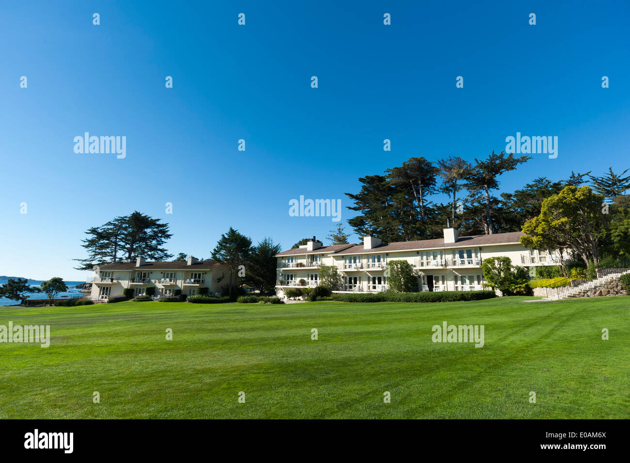 Pebble Beach Golfplatz, 17 Miles Drive, Carmel, Kalifornien, USA Stockfoto