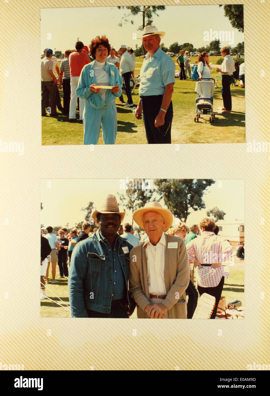 1986-Reunion-Picknick-Foto Stockfoto