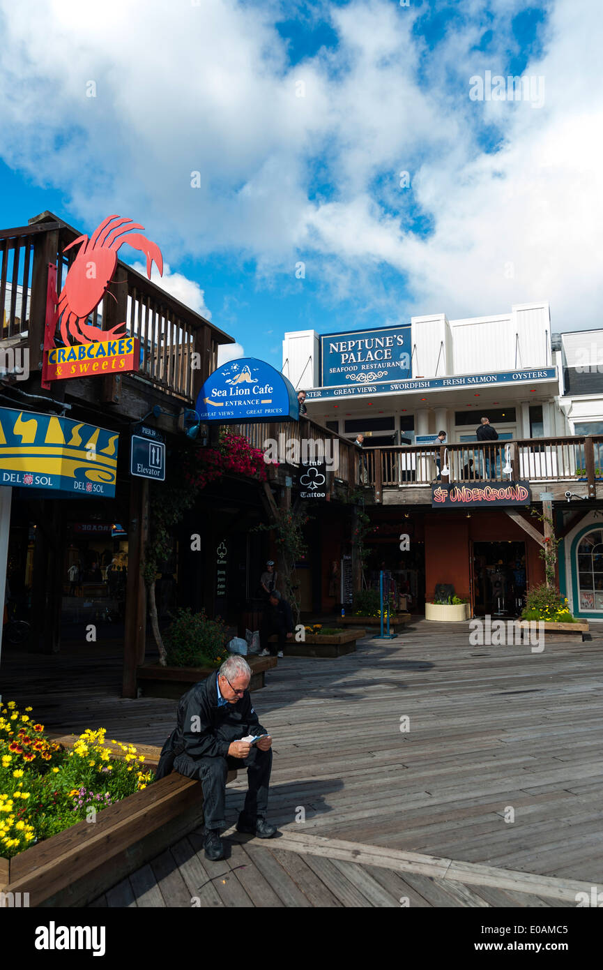 Pier 39, San Francisco, San Francisco, Kalifornien, USA Stockfoto