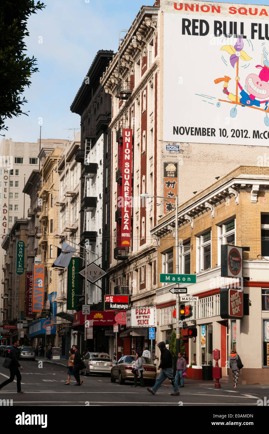 Mason Street, San Francisco, Kalifornien, USA Stockfoto