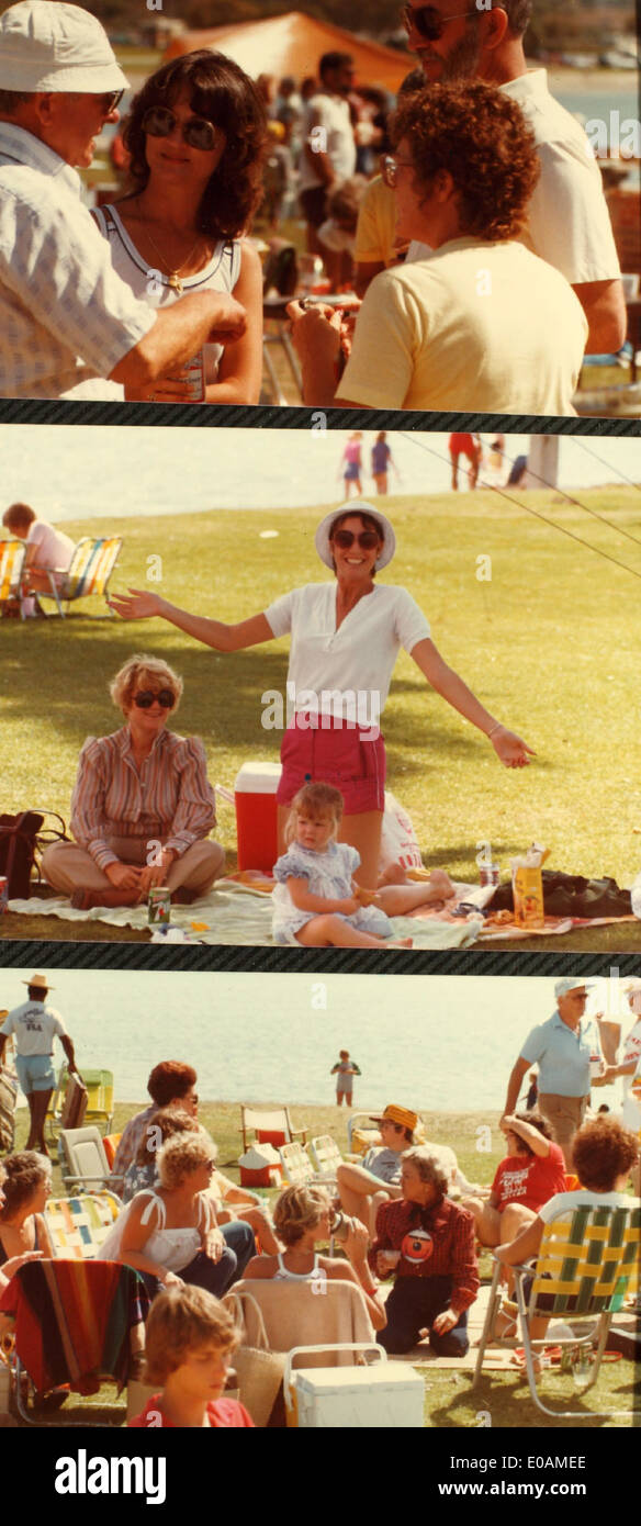 1982 Picknick De Anza Cove Stockfoto