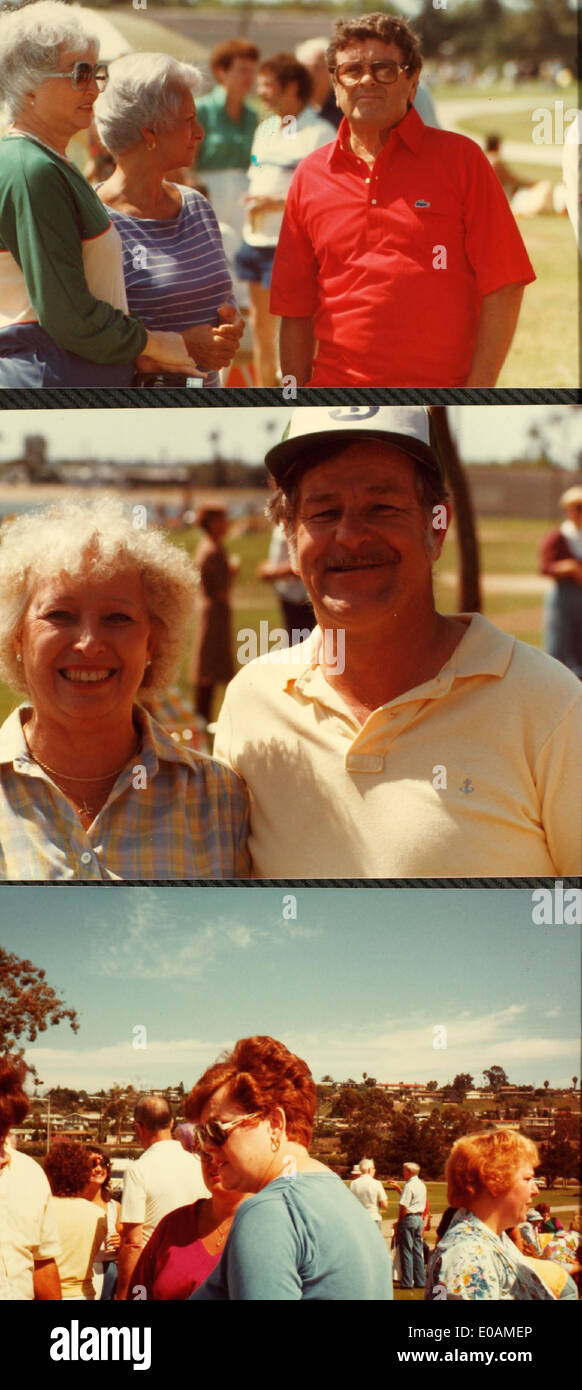 1982 Picknick De Anza Cove Stockfoto