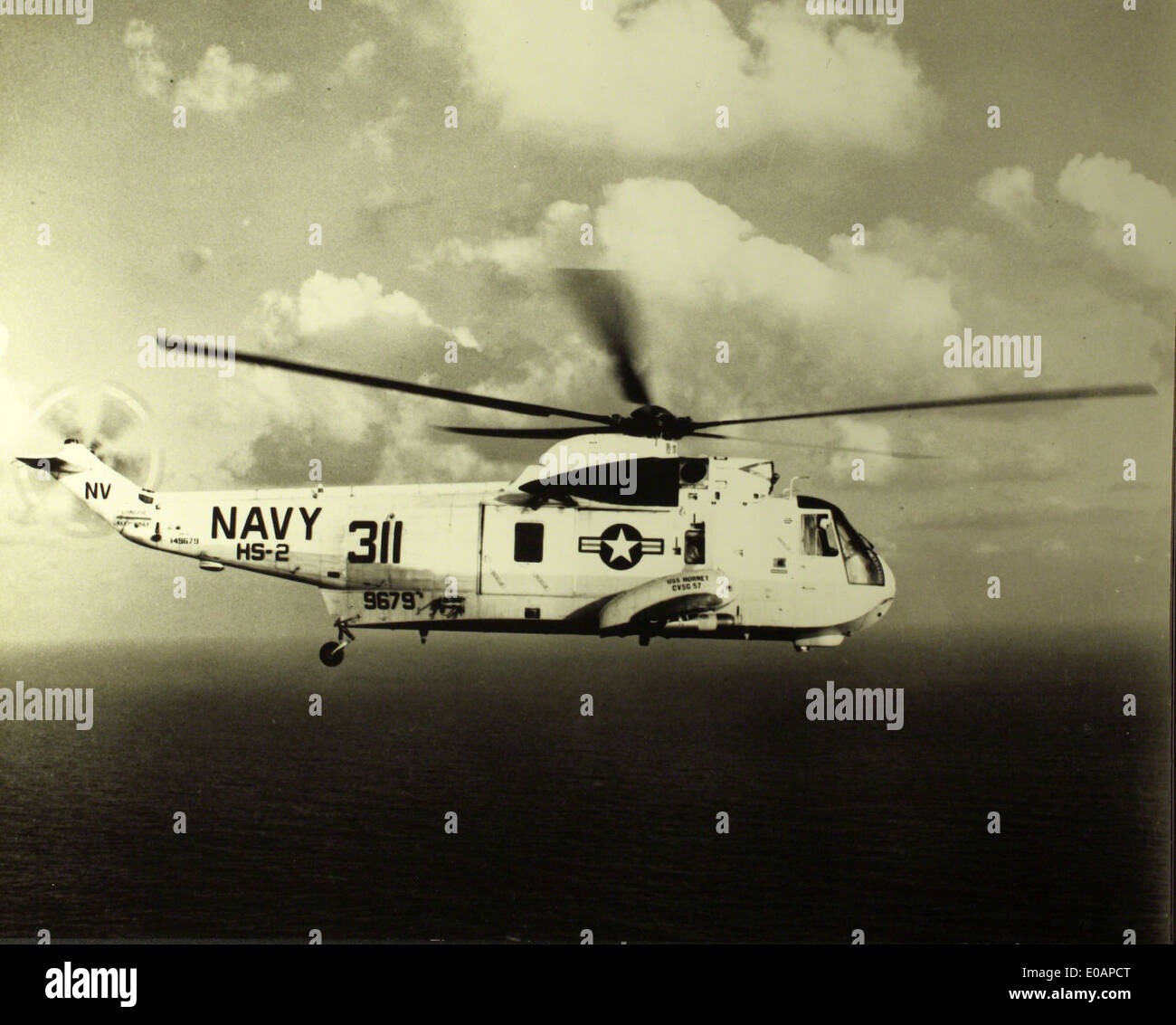 Die HS-2 Naval Helicopter Historical Society bewahrt und teilt das Erbe der Navy Helikopter und konzentriert sich dabei auf historische Flugzeuge, deren Missionen und Beiträge zur Marineflugzeuge. Stockfoto