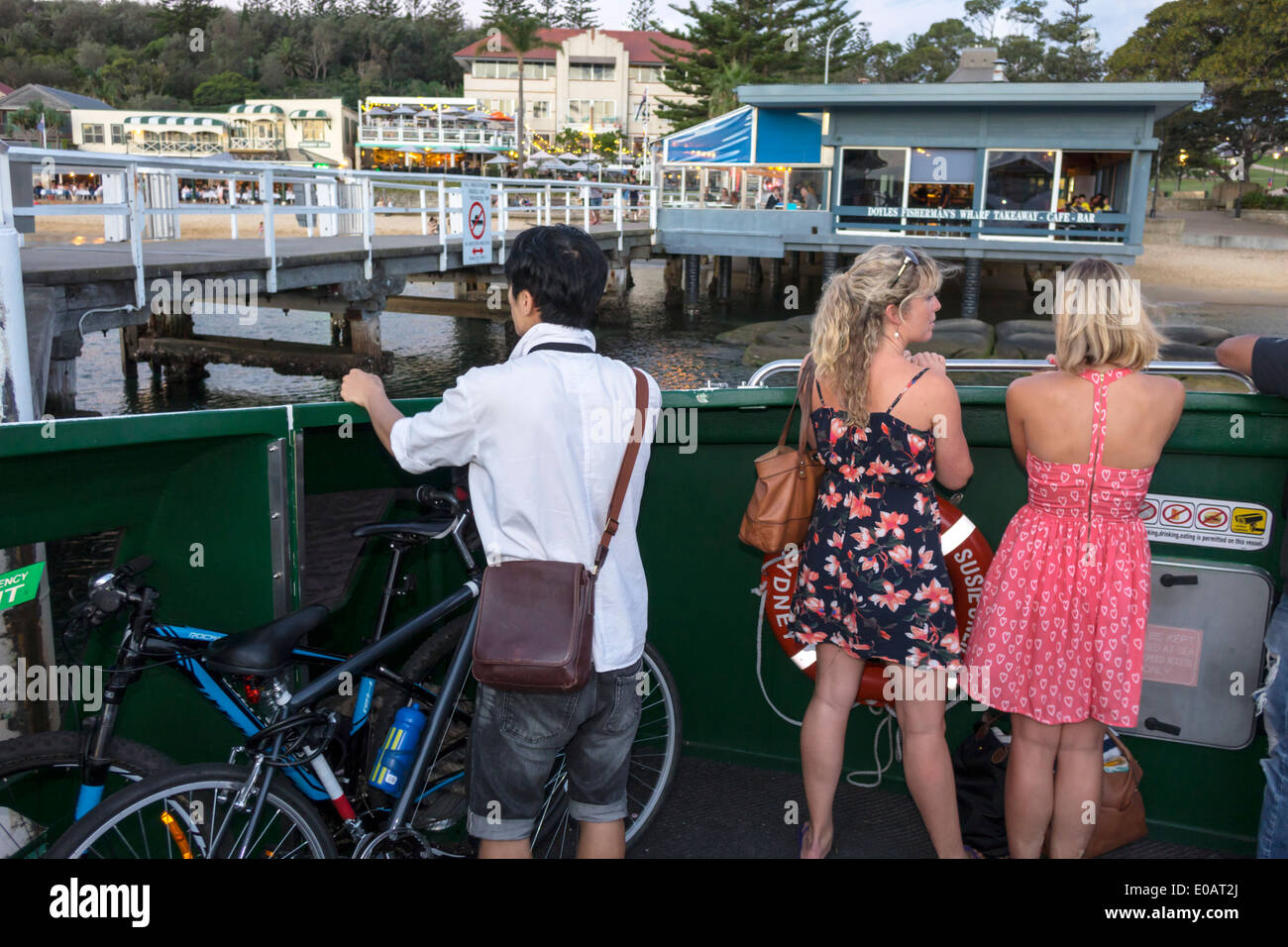 Sydney Australien, New South Wales, Sydney Harbour, Harbour, Watsons Bay Water Palace, Hotelhotels, Motel Motels, Doyles on the Beach, Fisherman's Stockfoto