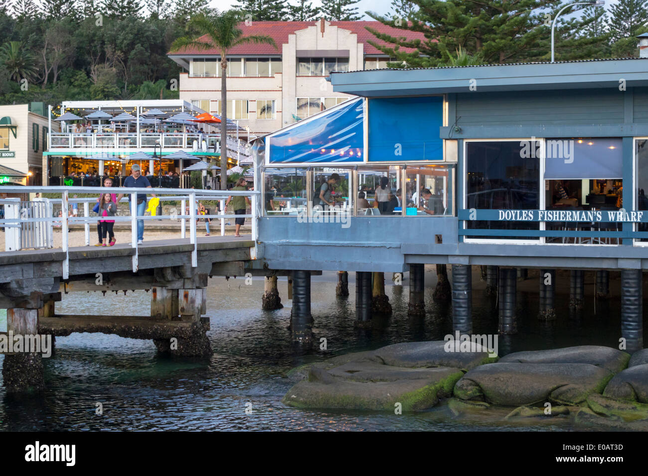 Sydney Australien, New South Wales, Sydney Harbour, Harbour, Watsons Bay Water Palace, Hotelhotels, Motel Motels, Doyles on the Beach, Fisherman's Stockfoto