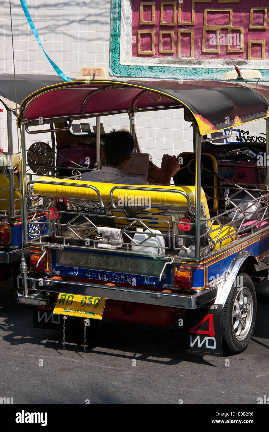 Tuk Tuk auf den Straßen von Bangkok, Thailand Stockfoto
