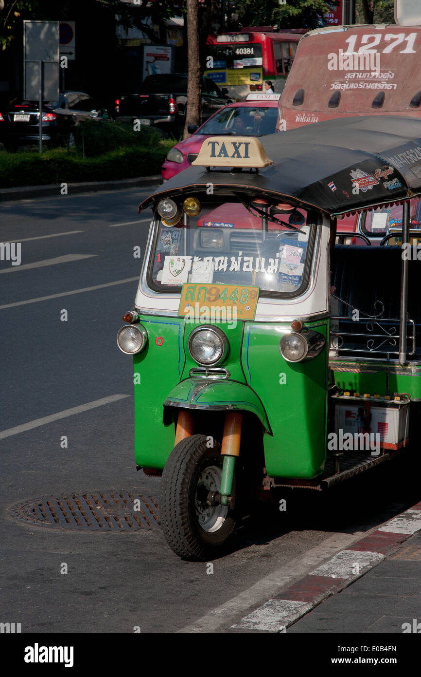 Tuk Tuk auf den Straßen von Bangkok, Thailand Stockfoto