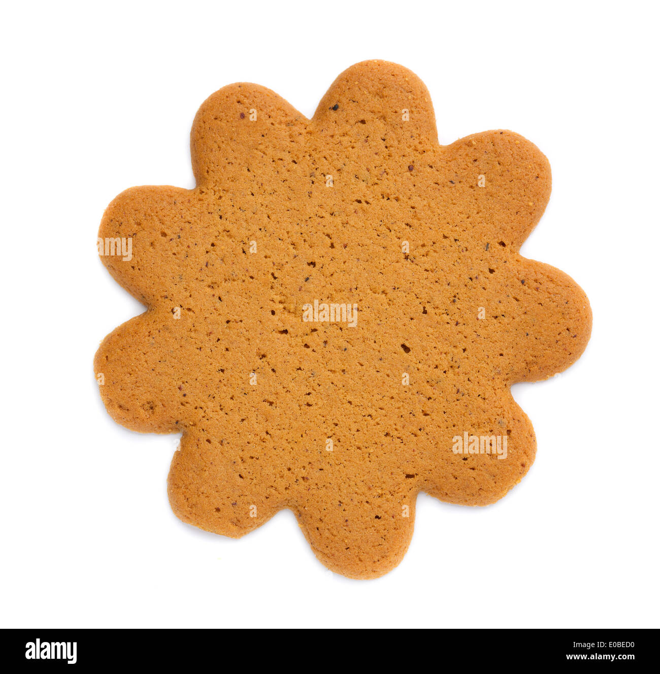 Klassische Sonne-förmigen Cookies auf weißen isolieren Stockfoto