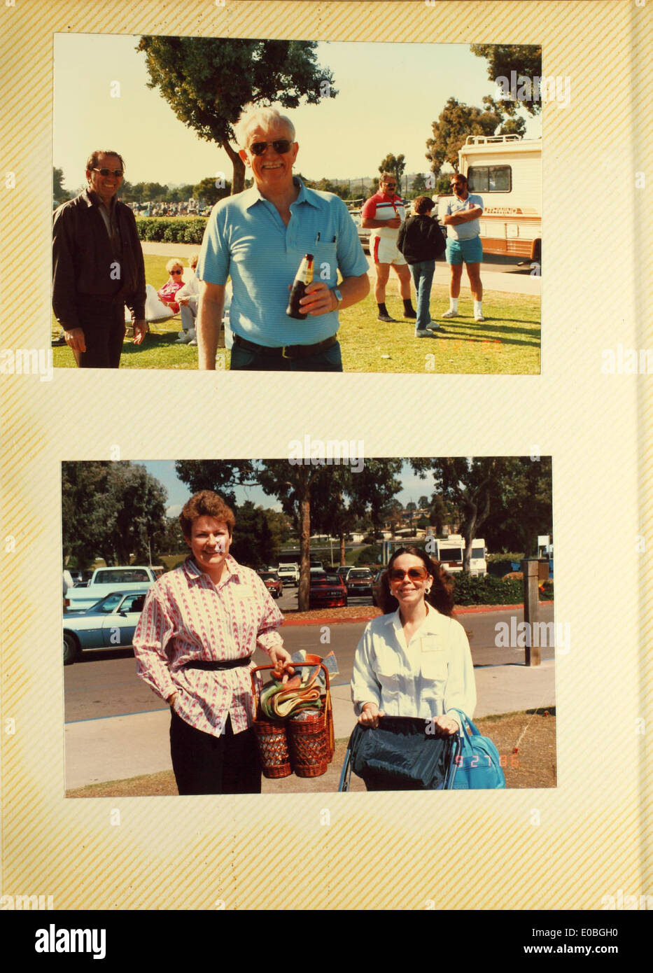 1986-Reunion-Picknick-Foto Stockfoto