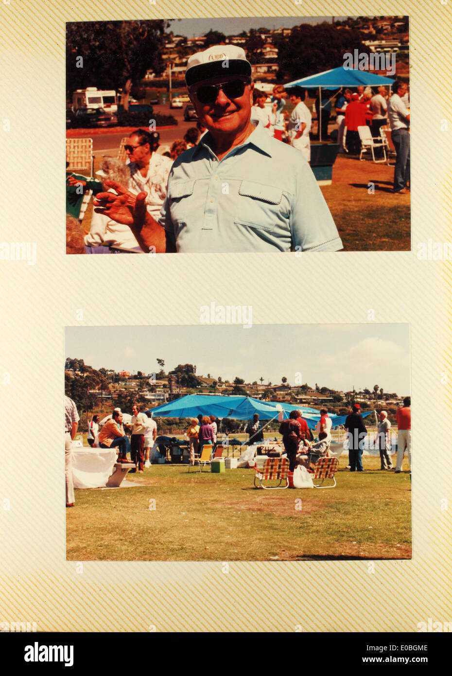 1986-Reunion-Picknick-Foto Stockfoto