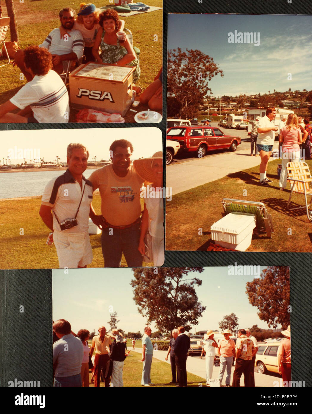 1982 Picknick De Anza Cove Stockfoto