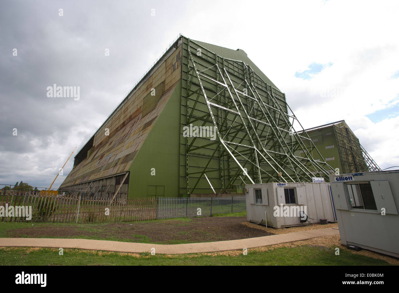 Nummer eins-Hänger, Luftschiff Aufhänger an der ehemaligen RAF Cardington, Bedfordshire, England, UK Stockfoto