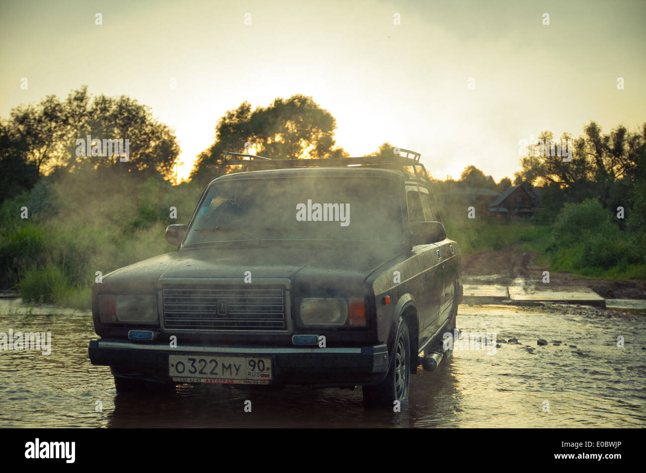 Sowjetische und russische Pkw Lada Riva (VAZ-2107) Stockfoto