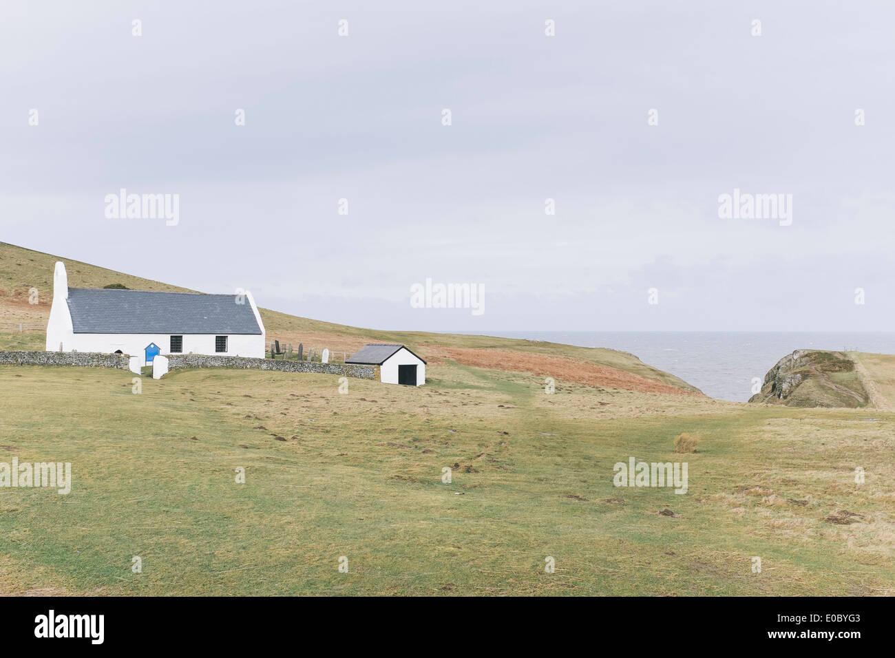 MWNT Kirche, Strickjacke Wales Stockfoto