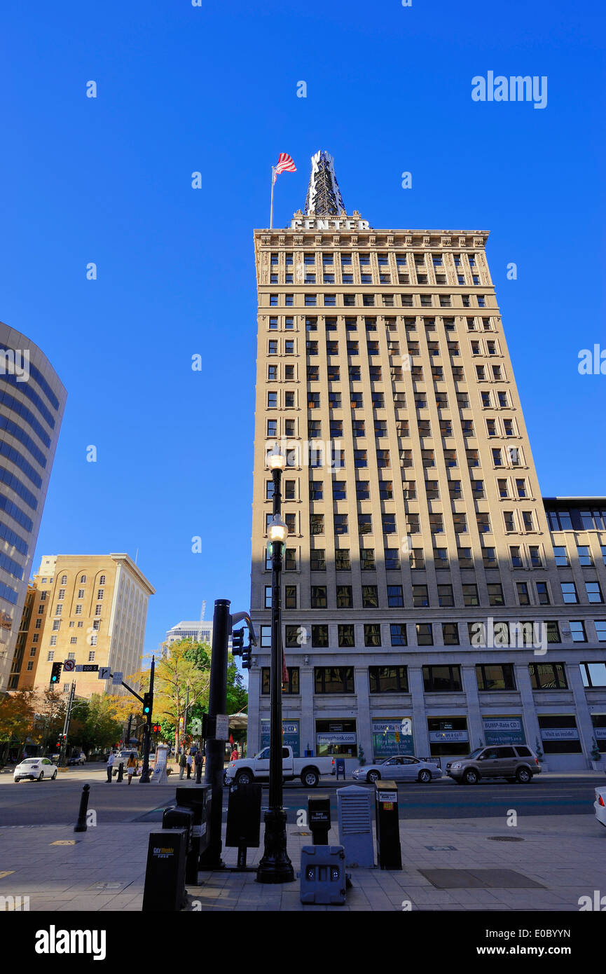 Erste Sicherheit Bankgebäude, Salt Lake City, Utah, USA Stockfoto