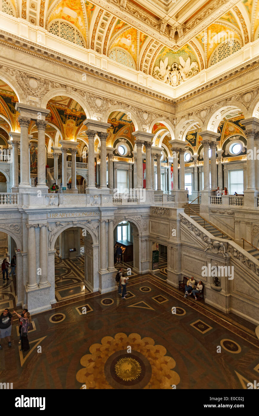 Library of Congress, Washington, District Of Columbia DC USA Stockfoto