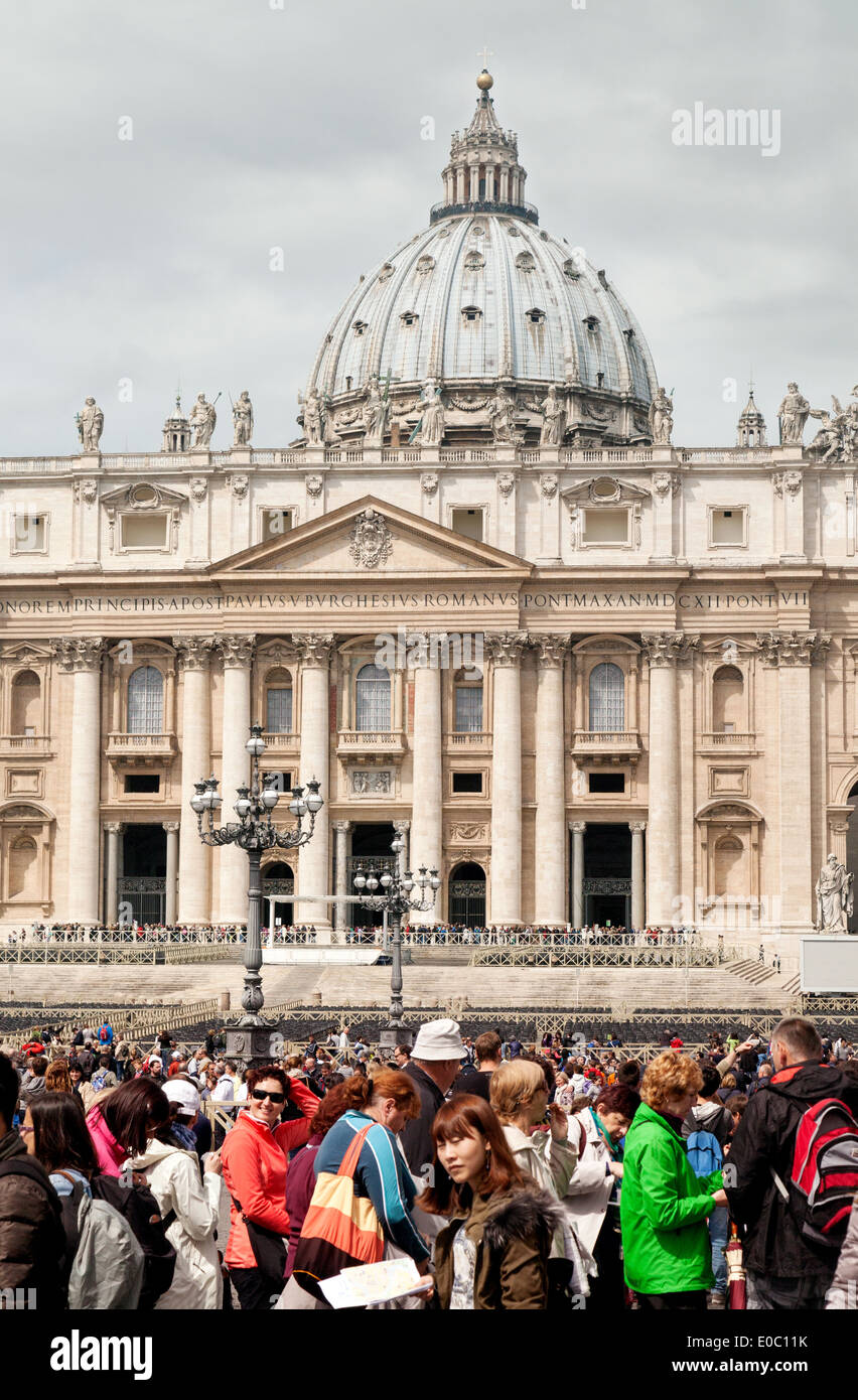 Rom, Str. Peters Basilica Vatikanstadt, Rom Italien Europa Stockfoto