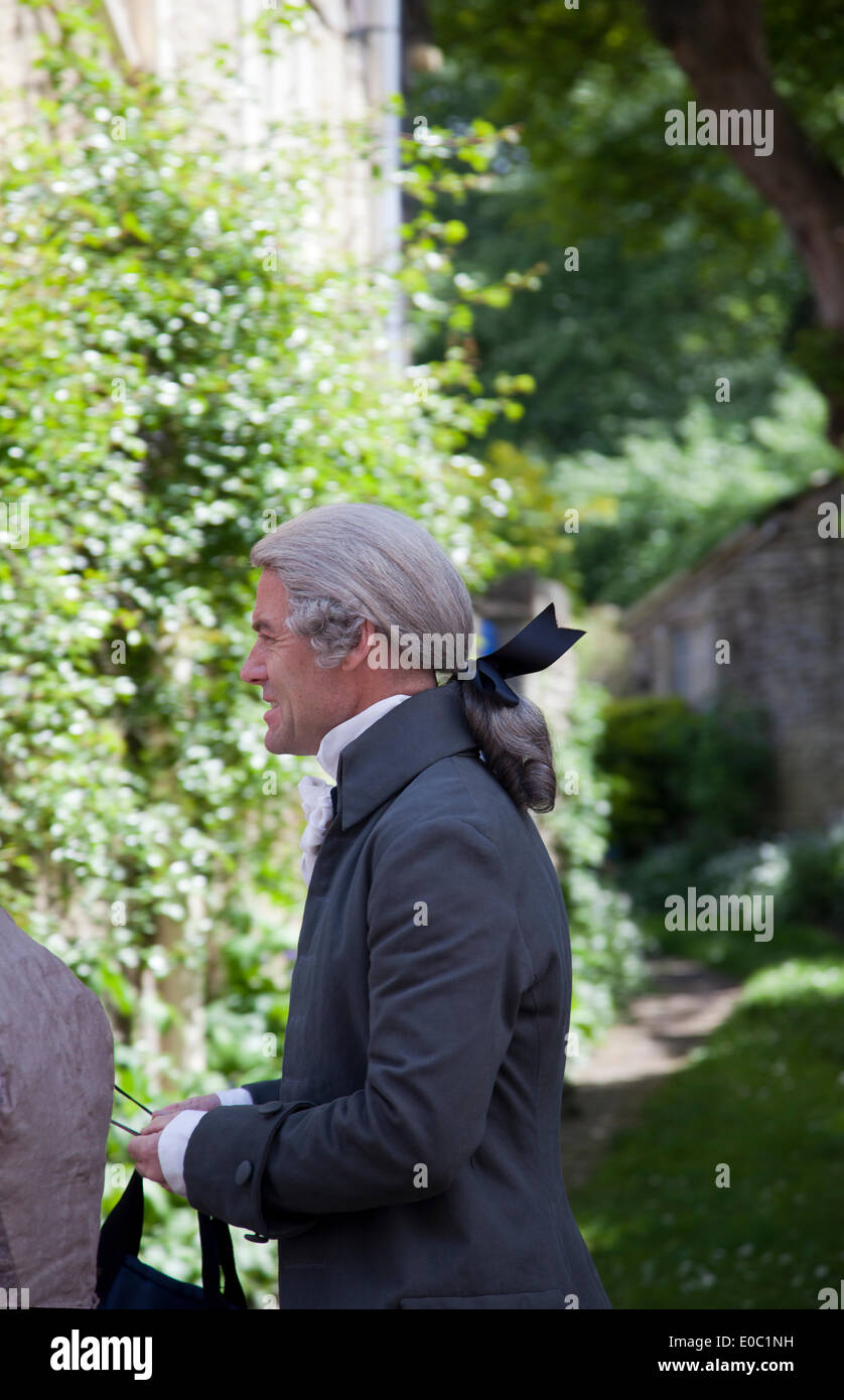 Corsham, Wiltshire, UK. 7. Mai 2014. Schauspieler am Filmset von Poldark Stockfoto