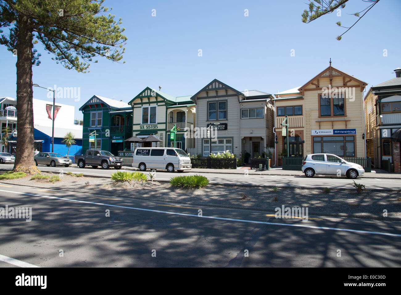 Napier Stadtzentrum Gebäude Hawkes Bay Region auf der Nordinsel Neuseeland Stockfoto