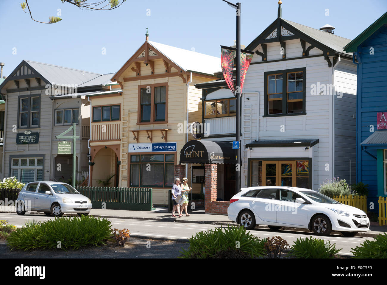 Napier Stadtzentrum Gebäude Hawkes Bay Region auf der Nordinsel Neuseeland Stockfoto