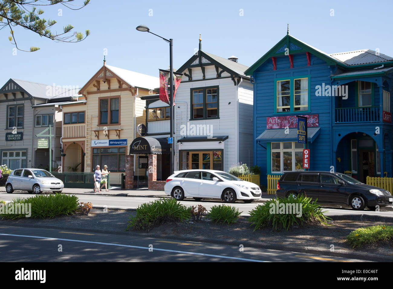 Napier Stadtzentrum Gebäude Hawkes Bay Region auf der Nordinsel Neuseeland Stockfoto
