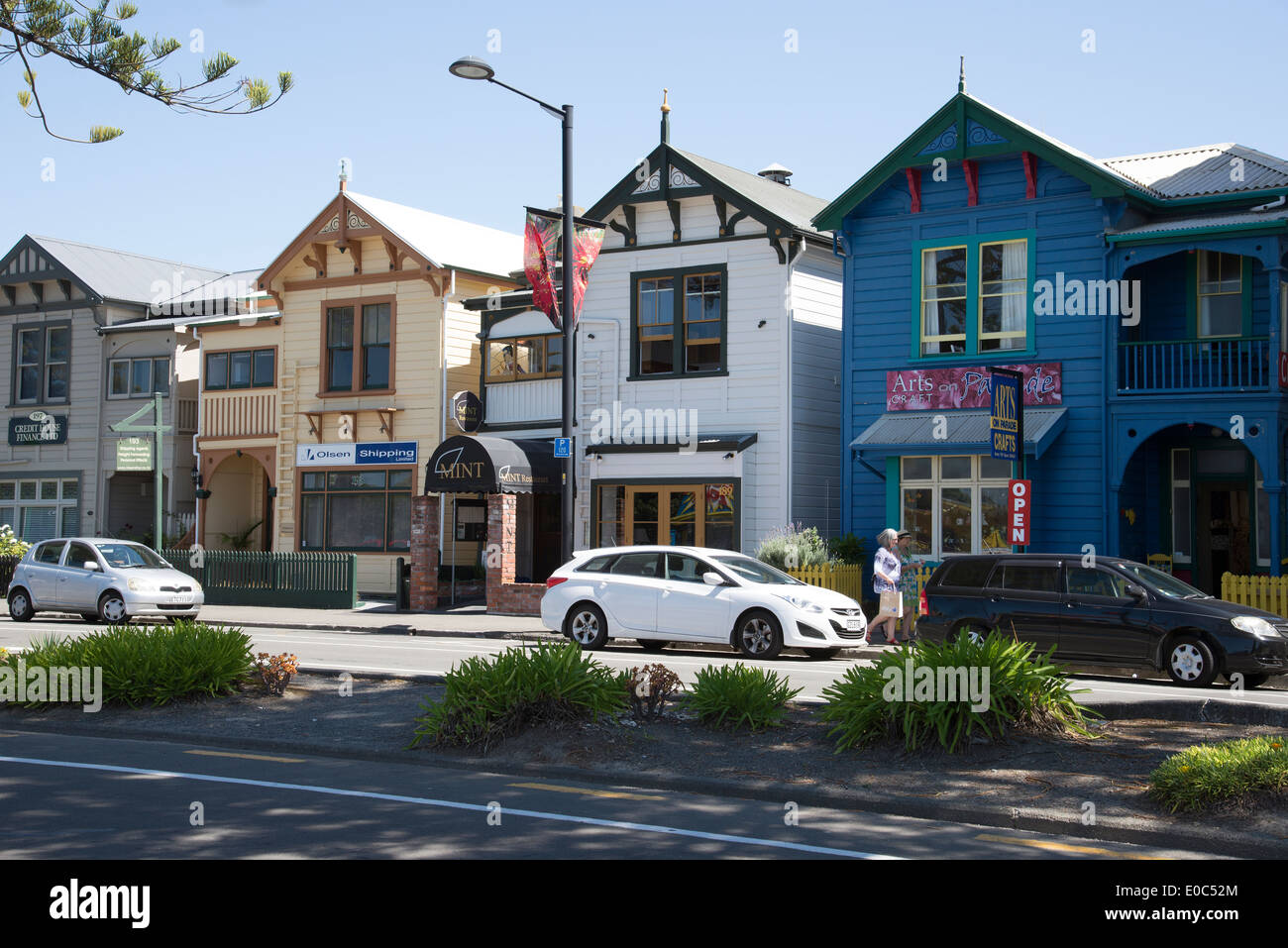 Napier Stadtzentrum Gebäude Hawkes Bay Region auf der Nordinsel Neuseeland Stockfoto
