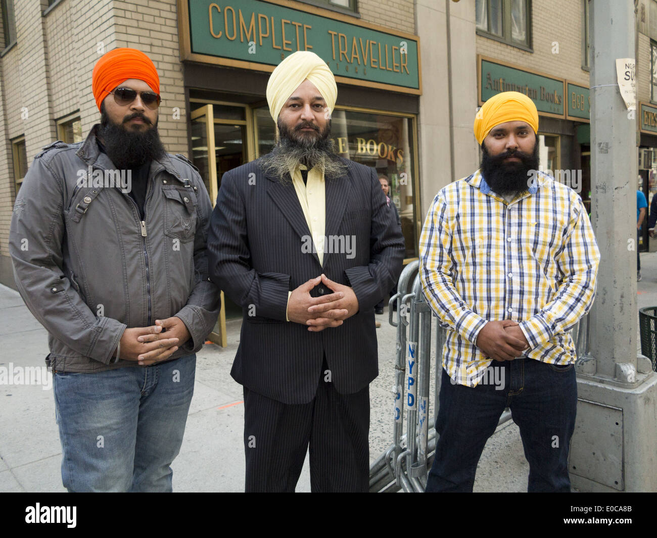 Die 27. jährliche Sikh Day Parade auf der Madison Avenue in New York City. Stockfoto