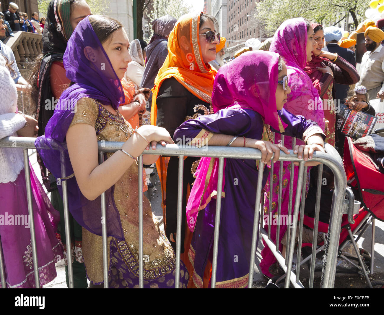 Die 27. jährliche Sikh Day Parade auf der Madison Avenue in New York City, 2014. Stockfoto