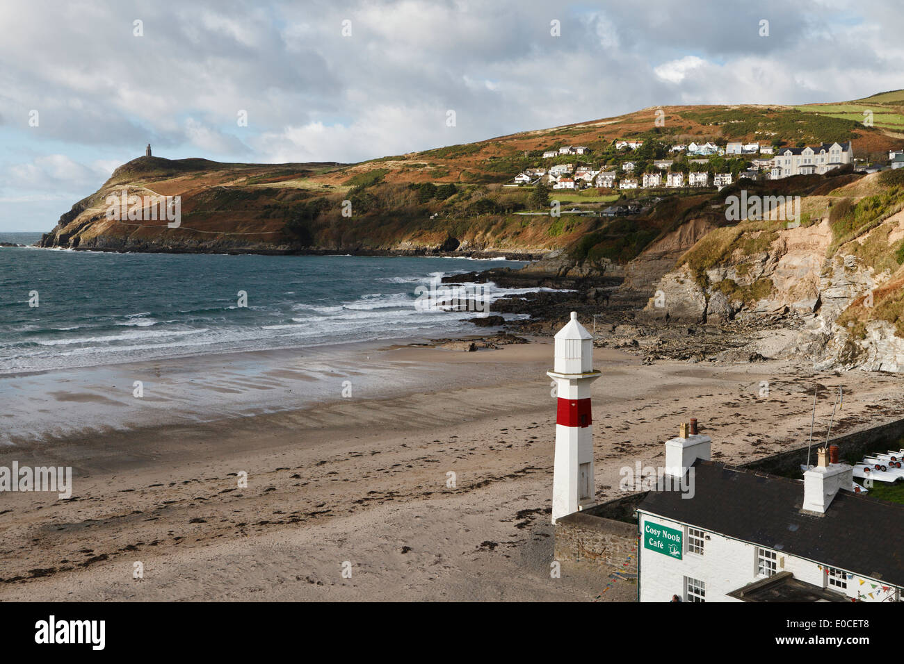 Blick Richtung Bradda Kopf, Port Erin, Isle Of Man Stockfoto