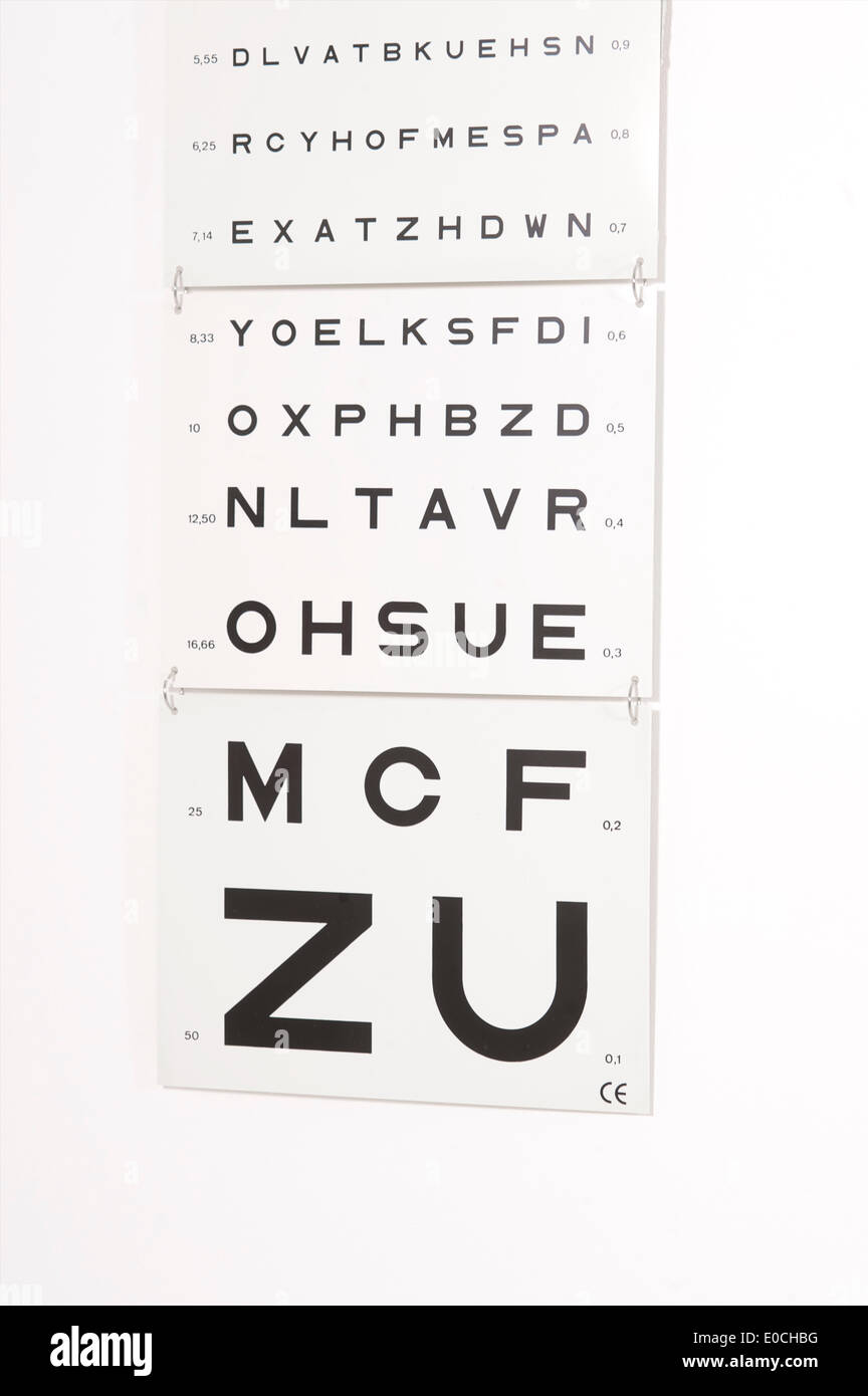 Optometrie Stockfoto