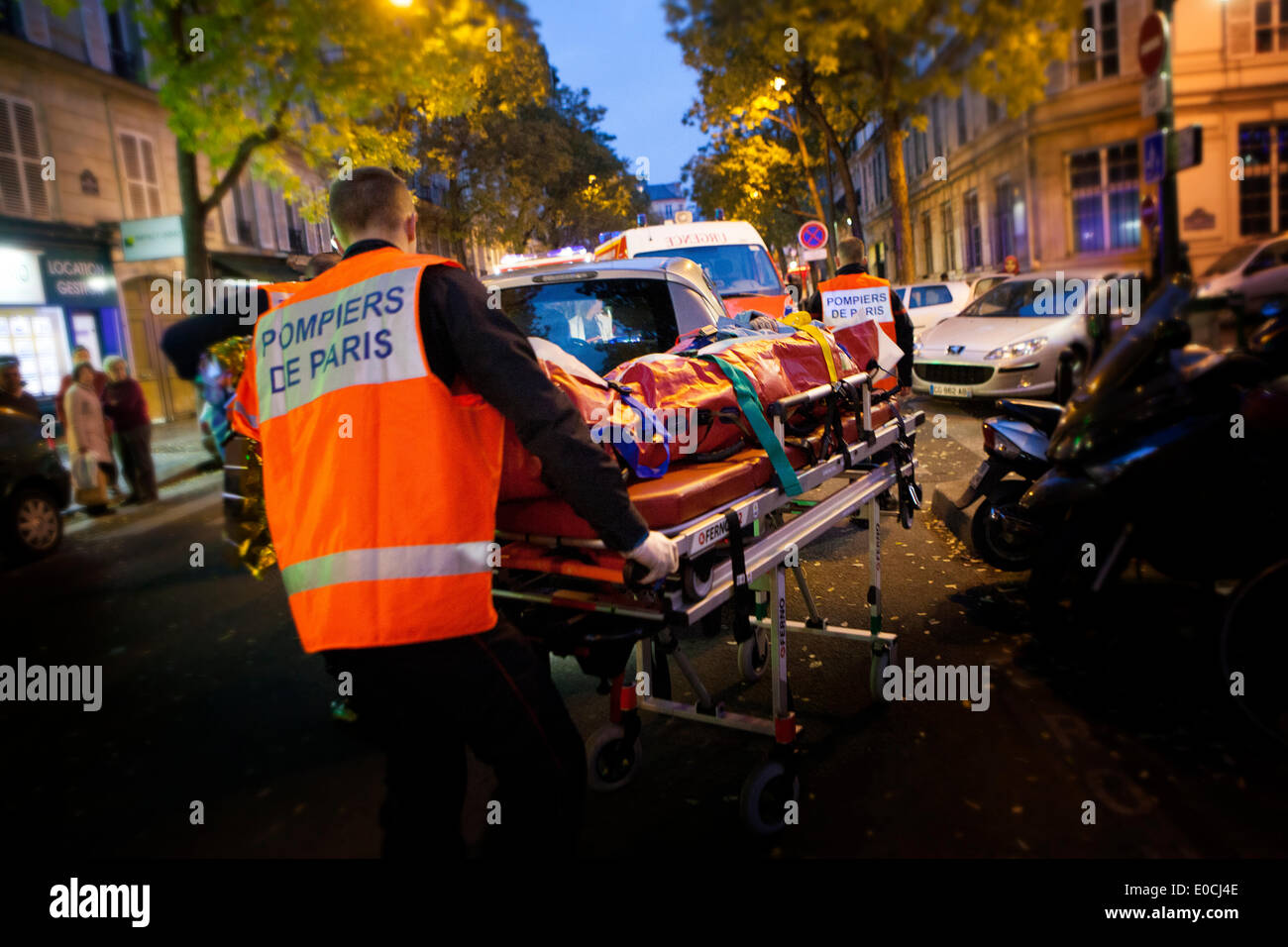 Paris Feuerwehr Stockfoto