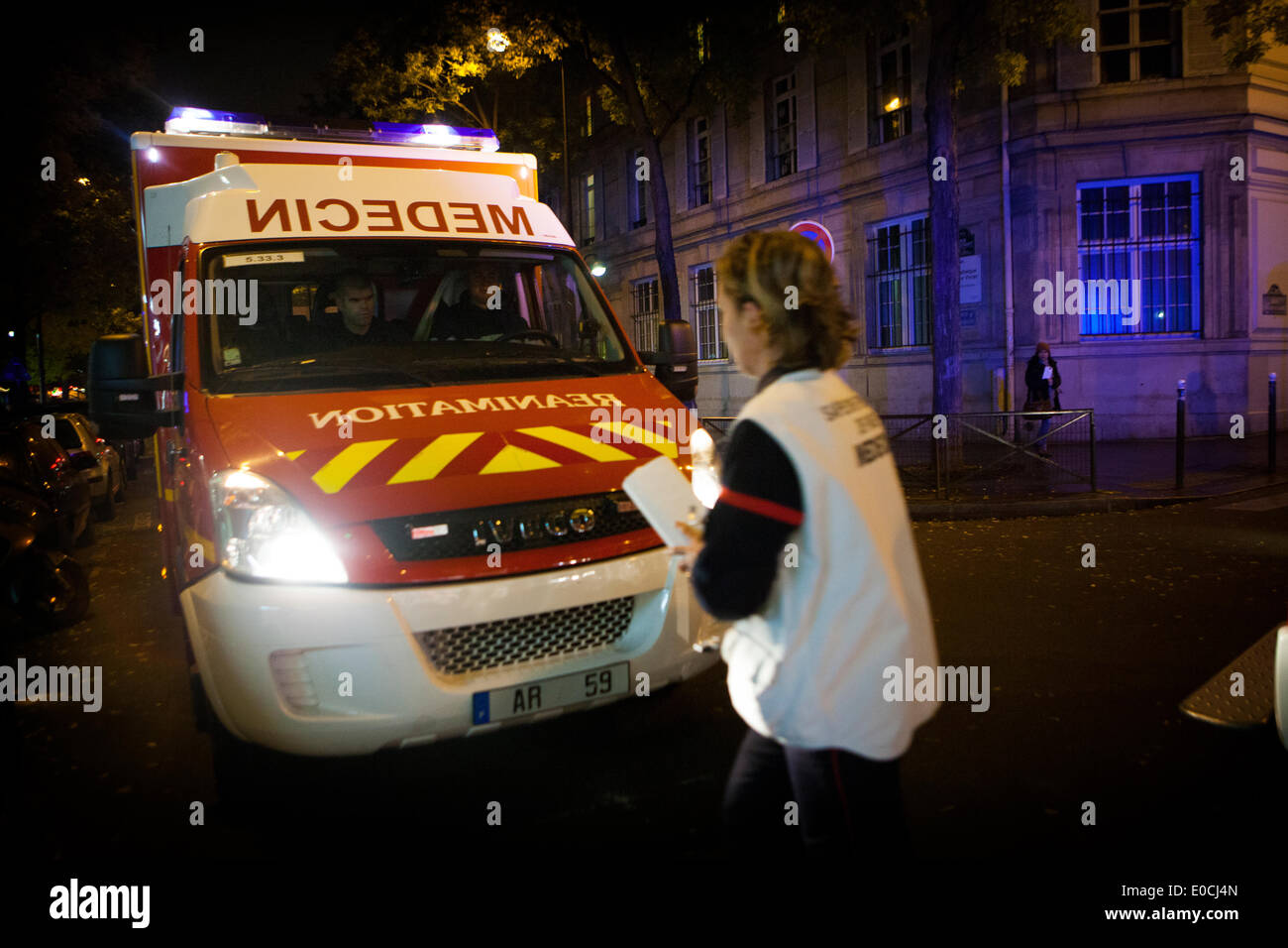 Paris Feuerwehr Stockfoto