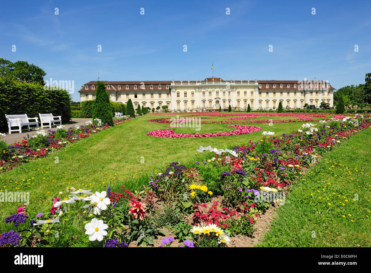 Garten und Schloss Residenzschloss Ludwigsburg, Ludwigsburg, Baden