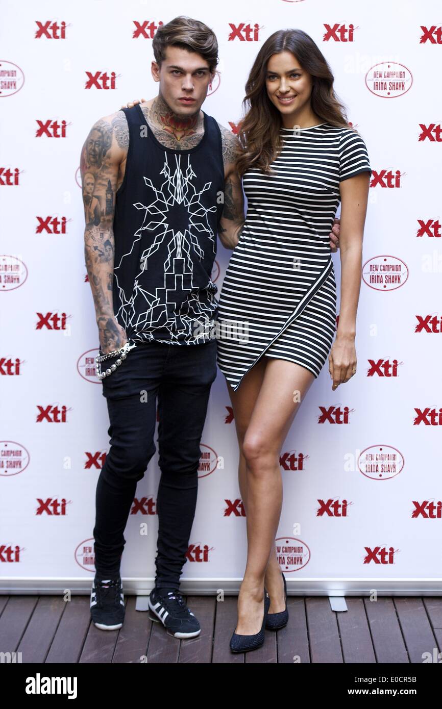 Madrid, Spanien. 9. Mai 2014. Irina Shayk und Stephen James präsentiert die XTI Kollektion 2014 im Hospes Hotel am 9. Mai 2014 in Madrid Credit Schuhe: Jack Abuin/ZUMAPRESS.com/Alamy Live News Stockfoto