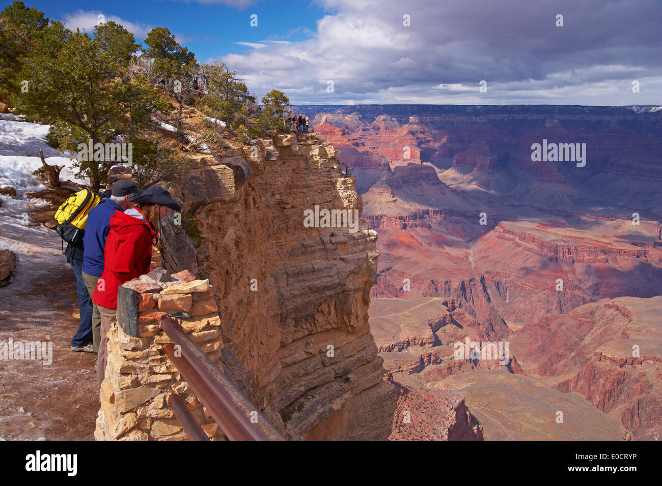 Blick über den Grand Canyon South Rim, Grand Canyon National Park, Arizona, USA, Amerika Stockfoto