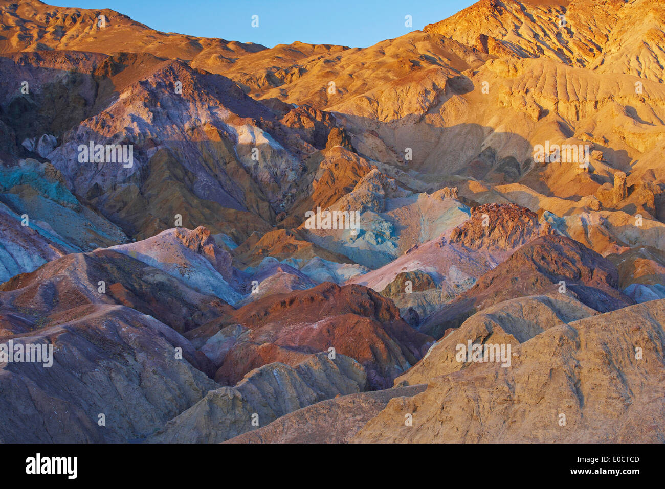 Bunte Felsformation der Künstler-Palette, Künstler Drive, Death Valley Nationalpark, Kalifornien, USA, Amerika Stockfoto