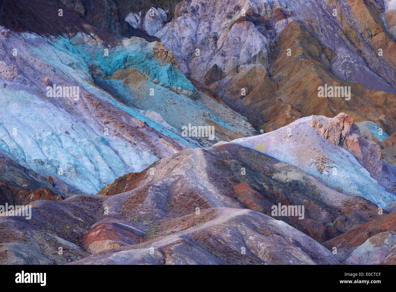 Bunte Felsformation der Künstler-Palette, Künstler Drive, Death Valley Nationalpark, Kalifornien, USA, Amerika Stockfoto