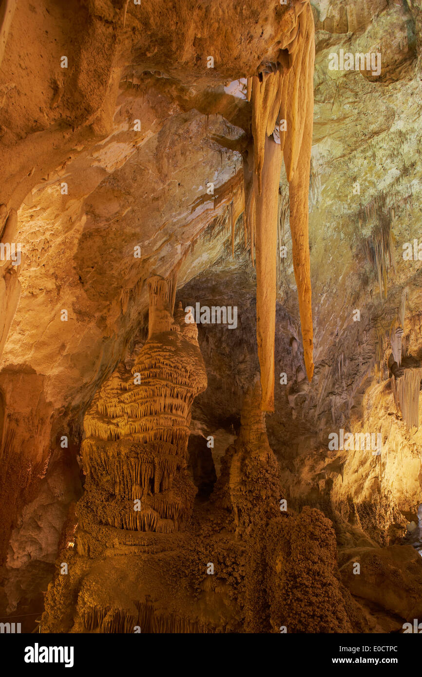 Carlsbad Höhle, Grotte, Carlsbad Caverns National Park, UNESCO Welt Natur Website, New Mexico, USA, Amerika Stockfoto