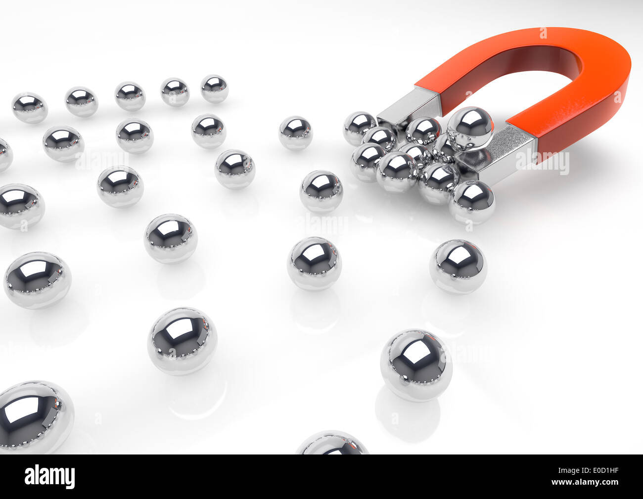 3d-imag ein Magnet für marmoriert. (Konzept des Wettbewerbs) Stockfoto